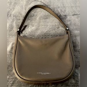 Marc Jacobs Gray Leather Boho Tote